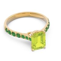 Pave Emerald Cut Nairjhara Ring