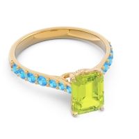 Pave Emerald Cut Nairjhara Ring