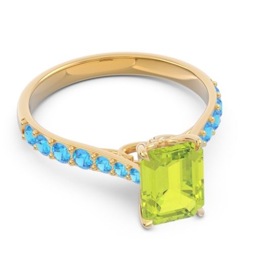 Pave Emerald Cut Nairjhara Ring