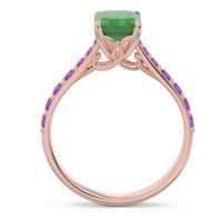 Pave Emerald Cut Nairjhara Ring