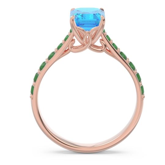 Pave Emerald Cut Nairjhara Ring