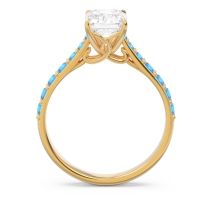 Pave Emerald Cut Nairjhara Ring