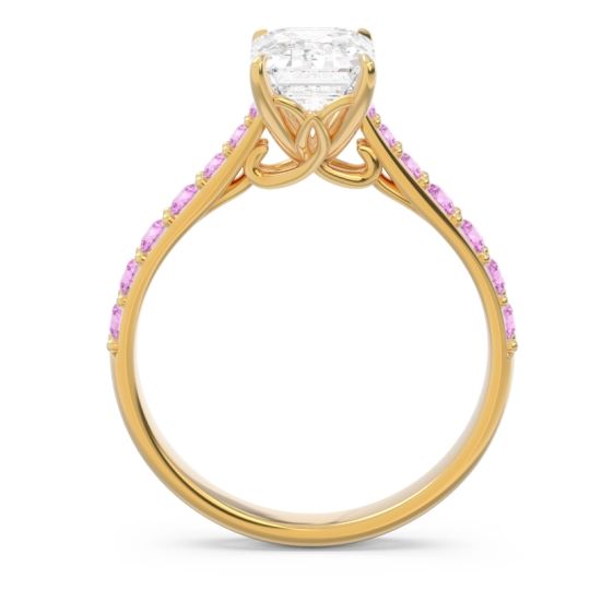 Pave Emerald Cut Nairjhara Ring