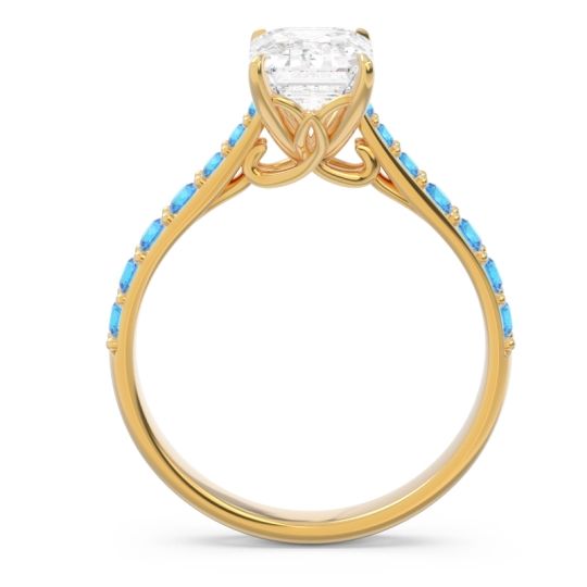 Pave Emerald Cut Nairjhara Ring