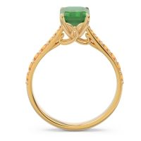 Pave Emerald Cut Nairjhara Ring