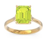 Solitaire Emerald Cut Brhat Ring