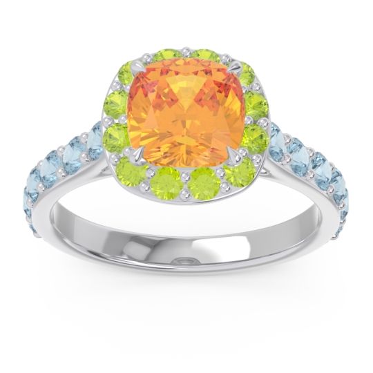 Halo Pave Cushion Svaja Ring