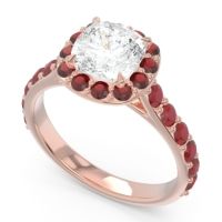Halo Pave Cushion Svaja Ring