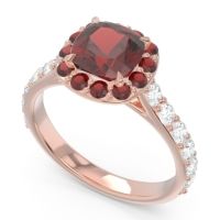 Halo Pave Cushion Svaja Ring