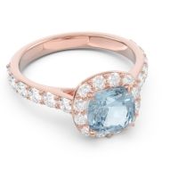 Halo Pave Cushion Svaja Ring