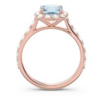 Halo Pave Cushion Svaja Ring
