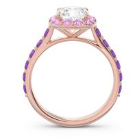 Halo Pave Cushion Svaja Ring
