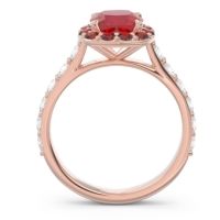 Halo Pave Cushion Svaja Ring