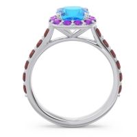 Halo Pave Cushion Svaja Ring