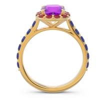 Halo Pave Cushion Svaja Ring