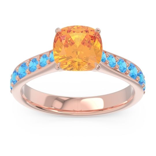 Pave Cushion Kesari Ring