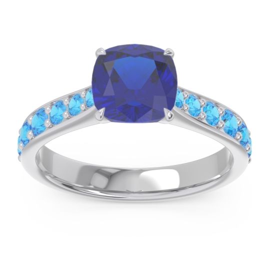 Pave Cushion Kesari Ring