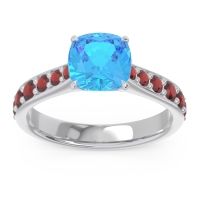 Pave Cushion Kesari Ring