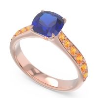 Pave Cushion Kesari Ring