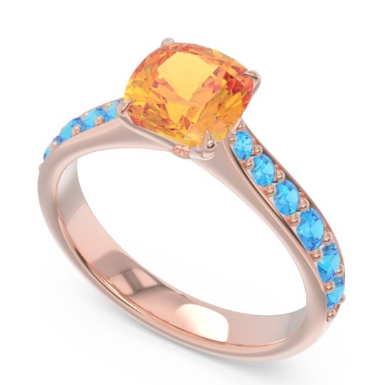 Pave Cushion Kesari Ring