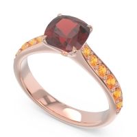Pave Cushion Kesari Ring