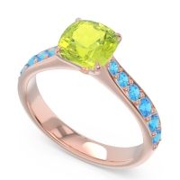 Pave Cushion Kesari Ring