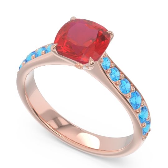 Pave Cushion Kesari Ring