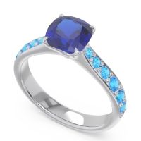 Pave Cushion Kesari Ring