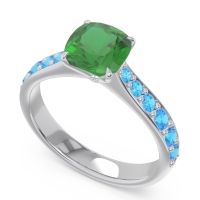 Pave Cushion Kesari Ring