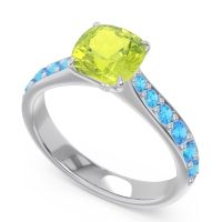 Pave Cushion Kesari Ring