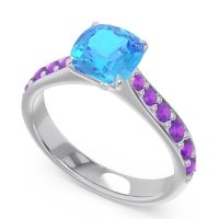 Pave Cushion Kesari Ring