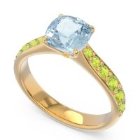 Pave Cushion Kesari Ring