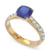 Pave Cushion Kesari Ring