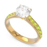 Pave Cushion Kesari Ring