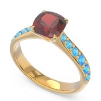 Pave Cushion Kesari Ring