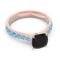 Pave Cushion Kesari Ring