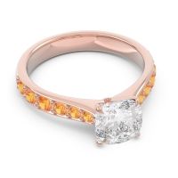 Pave Cushion Kesari Ring