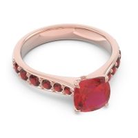 Pave Cushion Kesari Ring