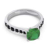 Pave Cushion Kesari Ring
