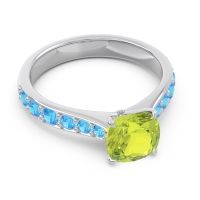 Pave Cushion Kesari Ring