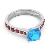 Pave Cushion Kesari Ring