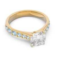 Pave Cushion Kesari Ring