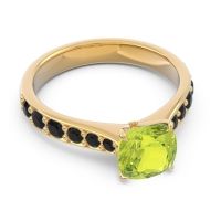 Pave Cushion Kesari Ring