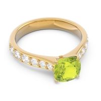 Pave Cushion Kesari Ring