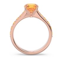 Pave Cushion Kesari Ring
