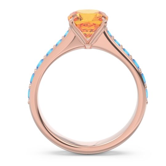 Pave Cushion Kesari Ring