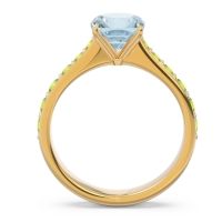 Pave Cushion Kesari Ring