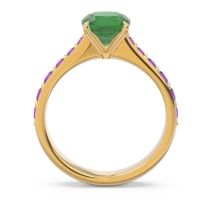 Pave Cushion Kesari Ring