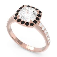 Halo Pave Cushion Kamatha Ring