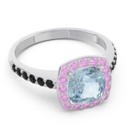 Halo Pave Cushion Kamatha Ring